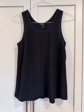 NIC+ZOE Black Scoop Neck Tank